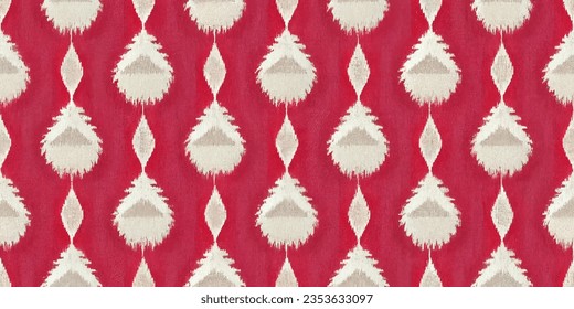 Ikat ethnic tribal, boho colors  seamless wallpaper. Ethnic Ikat abstract background art. Motif ethnic handmade beautiful Ikat art.  