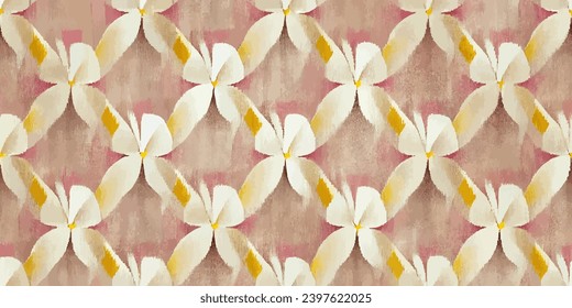 Ikat ethnic tribal, boho colors seamless wallpaper.Motif ethnic handmade beautiful Ikat seamles. Ethnic Ikat abstract background art. for greeting cards, printing and other design project.