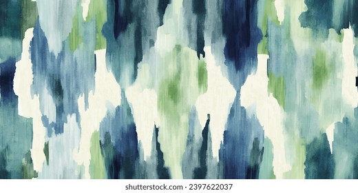 Ikat ethnic tribal, boho colors seamless wallpaper.Motif ethnic handmade beautiful Ikat seamles. Ethnic Ikat abstract background art. for greeting cards, printing and other design project.