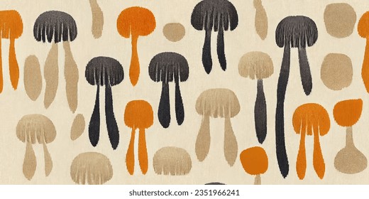 Ikat ethnic tribal, boho tie die colors  seamless wallpaper. Motif ethnic handmade beautiful Ikat art. Ethnic Ikat abstract background art. . 