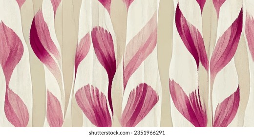 Ikat ethnic tribal, boho tie die colors  seamless wallpaper. Motif ethnic handmade beautiful Ikat art. Ethnic Ikat abstract background art. . 