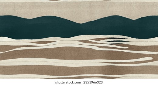 Ikat ethnic tribal, boho tie die colors  seamless wallpaper. Motif ethnic handmade beautiful Ikat art. Ethnic Ikat abstract background art. . 