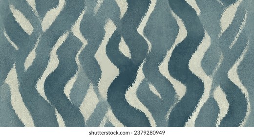 Ikat ethnic tribal, handmade beautiful Ikat art.boho colors seamless wallpaper. Ethnic Ikat abstract background art. llustration for greeting cards, printing and other design project.