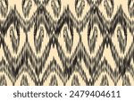 Ikat ethnic tribal ,handmade native pattern motif. Ethnic ikat abstract background art.Ikat geometric  ethnic oriental seamless pattern.Design for fabric pattern , textile ,printing and other project.