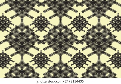Ikat ethnic tribal ,handmade native pattern motif. Ethnic ikat abstrack background art.Ikat geometric  ethnic oriental seamless pattern.Design for fabric pattern , textile ,printing and other project.