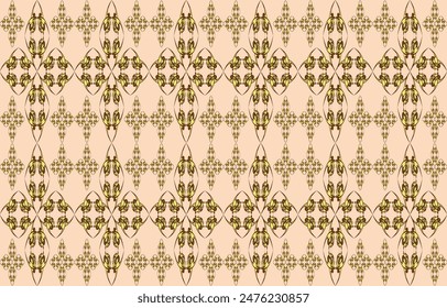 Ikat ethnic tribal ,handmade native pattern motif. Ethnic ikat abstract background art.Ikat geometric  ethnic oriental seamless pattern.Design for fabric pattern , textile ,printing and other project.