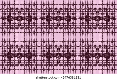 Ikat ethnic tribal ,handmade native pattern motif. Ethnic ikat abstract background art.Ikat geometric  ethnic oriental seamless pattern.Design for fabric pattern , textile ,printing and other project.