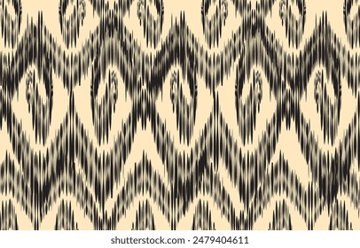 Ikat étnico tribal, hecho a mano motivo de patrón nativo. Ikat étnico abstracto de fondo art.Ikat geométrico étnico oriental sin patrón.Design para el patrón de la tela , textil, impresión y otro proyecto.