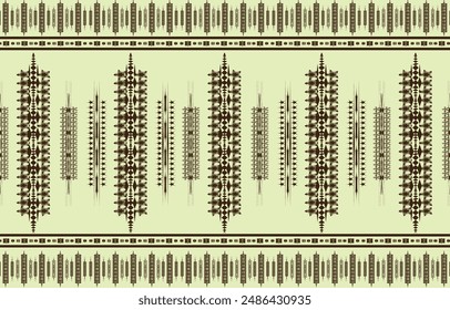 Ikat ethnic tribal ,handmade native pattern motif. Ethnic ikat abstract background art.Ikat geometric  ethnic oriental seamless pattern.Design for fabric pattern , textile ,printing and other project.