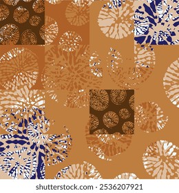 Ikat ethnic tribal ,handmade native pattern motif. Ethnic ikat abstract background art.Ikat geometric  ethnic oriental seamless pattern.Design for fabric pattern , textile ,printing and ikat pattern.