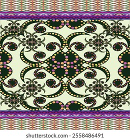 Ikat ethnic tribal ,handmade native pattern motif. Ethnic ikat abstract background art.Ikat geometric  ethnic oriental seamless pattern.Design for fabric pattern , textile ,printing and ikat pattern.