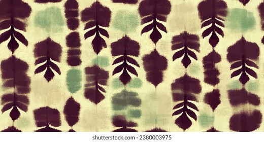 Ikat ethnic tribal, handmade seamless wallpaper. Ethnic Ikat abstract background art. llustration for greeting cards, printing and other design project.