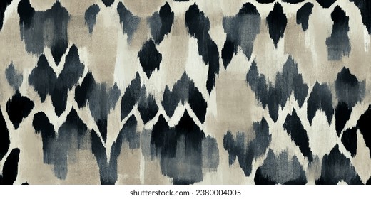 Ikat ethnic tribal, handmade seamless wallpaper. Ethnic Ikat abstract background art. llustration for greeting cards, printing and other design project.