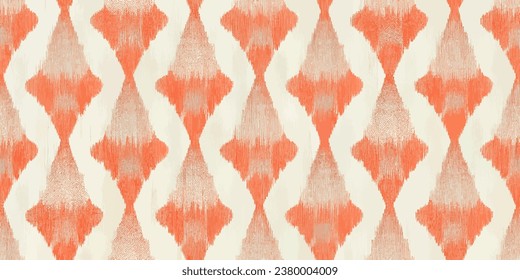 Ikat ethnic tribal, handmade seamless wallpaper. Ethnic Ikat abstract background art. llustration for greeting cards, printing and other design project.