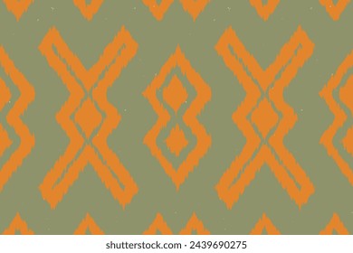 Ikat ethnic tribal, handmade seamless wallpaper. Ethnic Ikat abstract background art. illustration for greeting cards, printing and other design project.