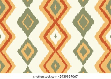 Ikat ethnic tribal, handmade seamless wallpaper. Ethnic Ikat abstract background art. illustration for greeting cards, printing and other design project.