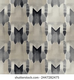 Ikat ethnic tribal, handmade seamless wallpaper. Ethnic Ikat abstract background art. llustration for greeting cards, printing and other design project.