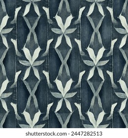 Ikat ethnic tribal, handmade seamless wallpaper. Ethnic Ikat abstract background art. llustration for greeting cards, printing and other design project.