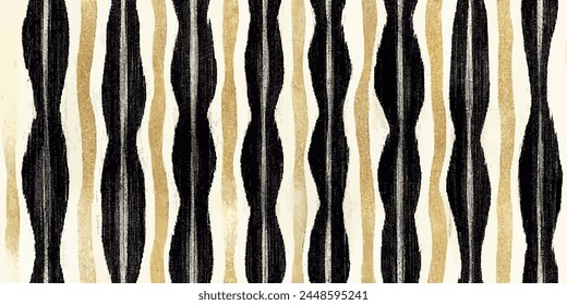 Ikat ethnic tribal, handmade seamless wallpaper. Ethnic Ikat abstract background art. llustration for greeting cards, printing and other design project.