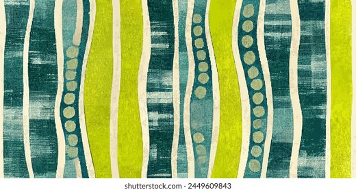 Ikat ethnic tribal, handmade seamless wallpaper. Ethnic Ikat abstract background art. llustration for greeting cards, printing and other design project.