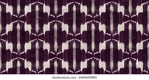 Ikat ethnic tribal, handmade seamless wallpaper. Ethnic Ikat abstract background art. llustration for greeting cards, printing and other design project.