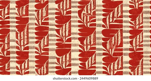 Ikat ethnic tribal, handmade seamless wallpaper. Ethnic Ikat abstract background art. llustration for greeting cards, printing and other design project.