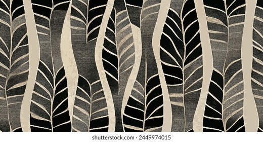 Ikat ethnic tribal, handmade seamless wallpaper. Ethnic Ikat abstract background art. llustration for greeting cards, printing and other design project.