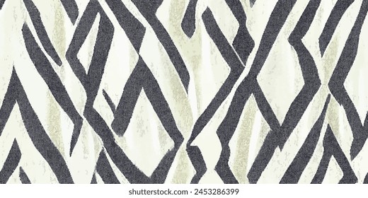 Ikat ethnic tribal, handmade seamless wallpaper. Ethnic Ikat abstract background art. llustration for greeting cards, printing and other design project.