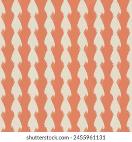 Ikat ethnic tribal, handmade seamless wallpaper. Ethnic Ikat abstract background art. llustration for greeting cards, printing and other design project.