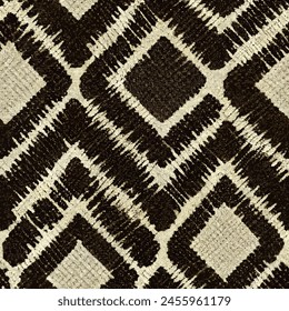 Ikat ethnic tribal, handmade seamless wallpaper. Ethnic Ikat abstract background art. llustration for greeting cards, printing and other design project.
