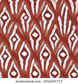 Ikat ethnic tribal, handmade seamless wallpaper. Ethnic Ikat abstract background art. llustration for greeting cards, printing and other design project.