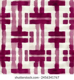 Ikat ethnic tribal, handmade seamless wallpaper. Ethnic Ikat abstract background art. llustration for greeting cards, printing and other design project.