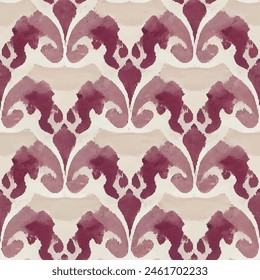 Patrón sin costuras tribales étnicas Ikat, Fondo de pantalla sin costuras hecho a mano. Ikat étnico abstracto arte de fondo. ilustración para tarjetas de felicitación, impresión y otro proyecto de diseño.