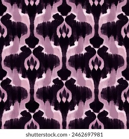 Ikat ethnic tribal seamless pattern,  Handmade seamless wallpaper. Ethnic Ikat abstract background art. llustration for greeting cards, printing and other design project.