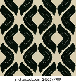 Ikat ethnische Stamm nahtlose Muster, Handgemachte nahtlose Bildschirmhintergrund. Ethnische Ikat abstrakte Hintergrund Kunst. Illustration für Grußkarten, Druck und andere Design-Projekt.