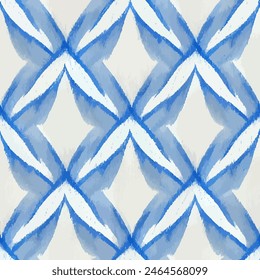 Ikat ethnische Stamm nahtlose Muster, Handgemachte nahtlose Bildschirmhintergrund. Ethnische Ikat abstrakte Hintergrund Kunst. Illustration für Grußkarten, Druck und andere Design-Projekt.