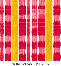 Ikat ethnic tribal seamless pattern,  Handmade seamless wallpaper. Ethnic Ikat abstract background art. llustration for greeting cards, printing and other design project.