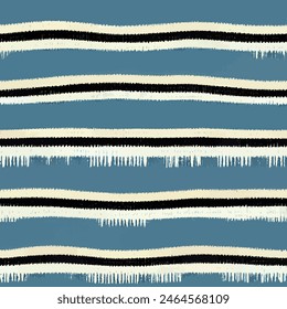 Ikat ethnische Stamm nahtlose Muster, Handgemachte nahtlose Bildschirmhintergrund. Ethnische Ikat abstrakte Hintergrund Kunst. Illustration für Grußkarten, Druck und andere Design-Projekt.