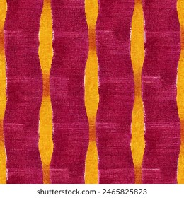 Ikat ethnic tribal seamless pattern,  Handmade seamless wallpaper. Ethnic Ikat abstract background art. llustration for greeting cards, printing and other design project.