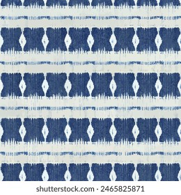 Ikat ethnic tribal seamless pattern,  Handmade seamless wallpaper. Ethnic Ikat abstract background art. llustration for greeting cards, printing and other design project.