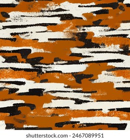 Ikat ethnic tribal seamless pattern, Ethnic Ikat abstract background art.  Handmade seamless wallpaper. llustration for greeting cards, printing and other design project.