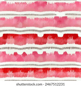 Ikat ethnic tribal seamless pattern, Ethnic Ikat abstract background art.  Handmade seamless wallpaper. llustration for greeting cards, printing and other design project.