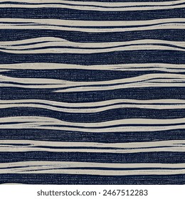 Ikat ethnic tribal seamless pattern, Ethnic Ikat abstract background art.  Handmade seamless wallpaper. llustration for greeting cards, printing and other design project.