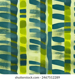 Ikat ethnic tribal seamless pattern, Ethnic Ikat abstract background art.  Handmade seamless wallpaper. llustration for greeting cards, printing and other design project.