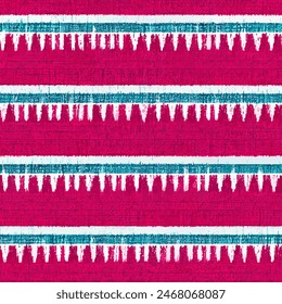 Ikat ethnic tribal seamless pattern, Ethnic Ikat abstract background art.  Handmade seamless wallpaper. llustration for greeting cards, printing and other design project.
