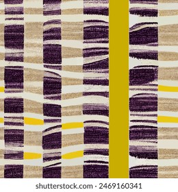 Ikat ethnic tribal seamless pattern, Ethnic Ikat abstract background art.  Handmade seamless wallpaper. llustration for greeting cards, printing and other design project.