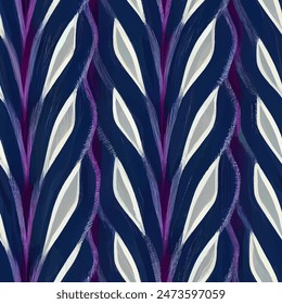 Patrón sin costuras tribales étnicas Ikat, Fondo de pantalla sin costuras hecho a mano. Ikat étnico abstracto arte de fondo. ilustración para tarjetas de felicitación, impresión y otro proyecto de diseño.