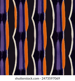 Ikat ethnic tribal seamless pattern,  Handmade seamless wallpaper. Ethnic Ikat abstract background art. llustration for greeting cards, printing and other design project.