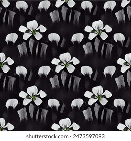 Patrón sin costuras tribales étnicas Ikat, Fondo de pantalla sin costuras hecho a mano. Ikat étnico abstracto arte de fondo. ilustración para tarjetas de felicitación, impresión y otro proyecto de diseño.