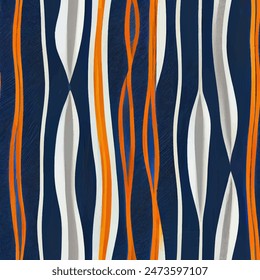 Ikat ethnic tribal seamless pattern,  Handmade seamless wallpaper. Ethnic Ikat abstract background art. llustration for greeting cards, printing and other design project.